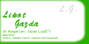 lipot gazda business card